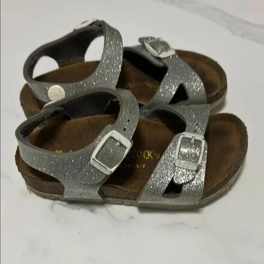 Birkenstock Kids Silver Sandals